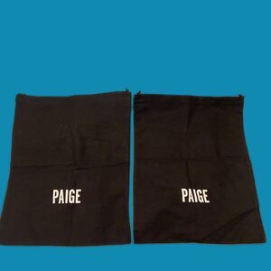New PAIGE Shoe Dust Drawstring Bags - TWO